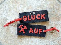 Gl�ck-Auf-Schl�sselanh�nger rot